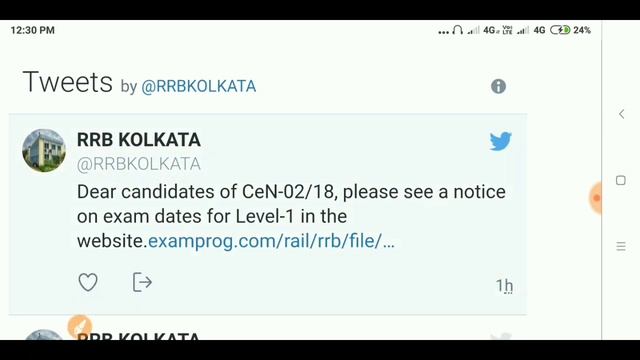rrb new notice for cbl1 and cbt 2 for rrb group d and alp/technician exam date,rrb kolkata group d смотреть онлайн