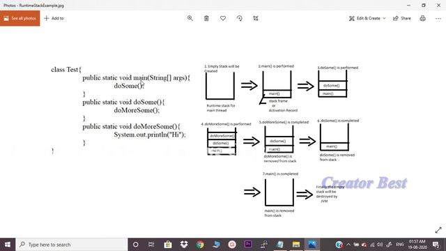 Runtime Stack Mechanism | Creator Best Software Training Centre смотреть онлайн