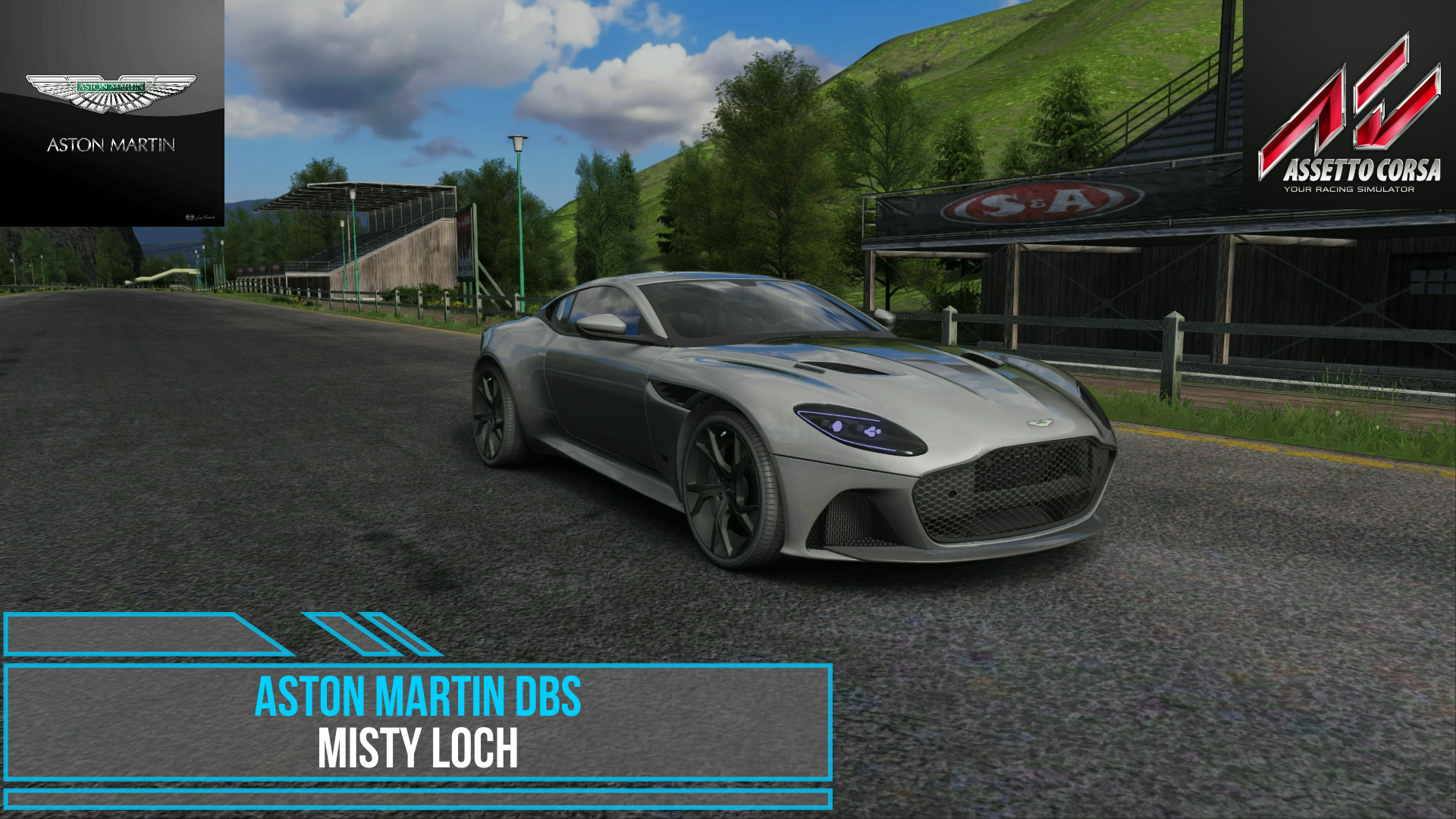 Aston Martin DBS - Misty Loch | Assetto Corsa. смотреть онлайн