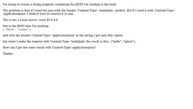 How to convert JSON body to text in WSO2? смотреть онлайн