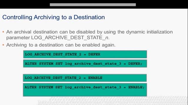 Oracle Archive Mode And User Managed Backup смотреть онлайн