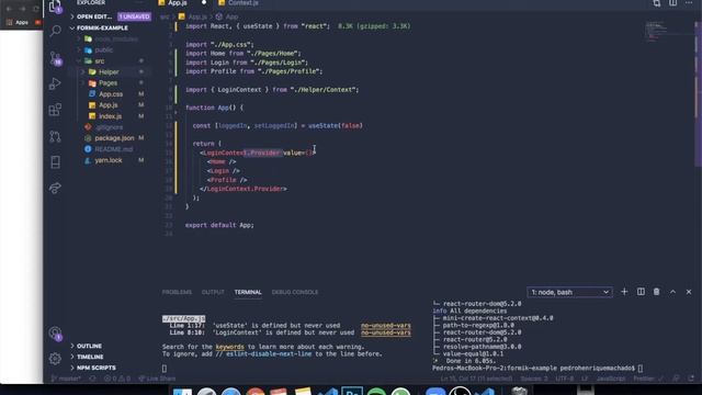 UseContext Hook Tutorial In ReactJS | Global States смотреть онлайн