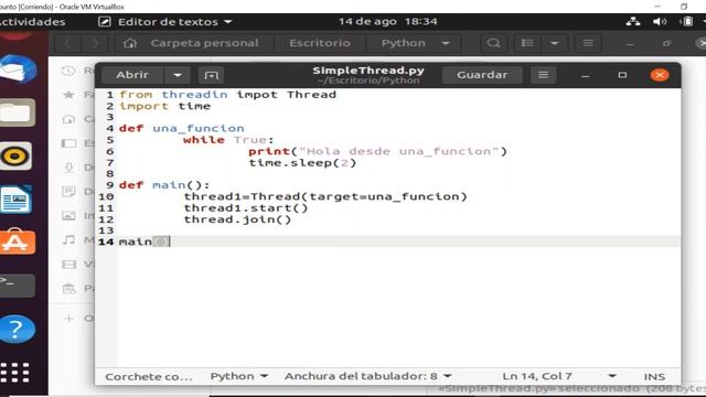 Thread en Python смотреть онлайн