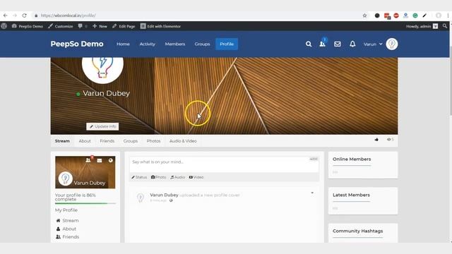 Introducting Reign Theme with PeepSo Plugin смотреть онлайн