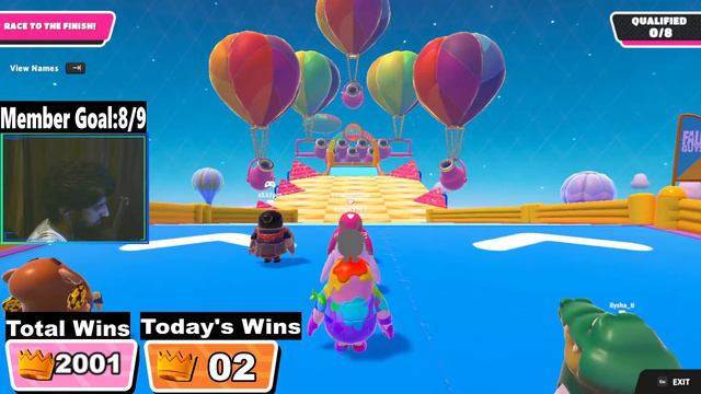 Fall Guys live stream india | 2000+ Wins | !twitch | Road to 2.2k смотреть онлайн