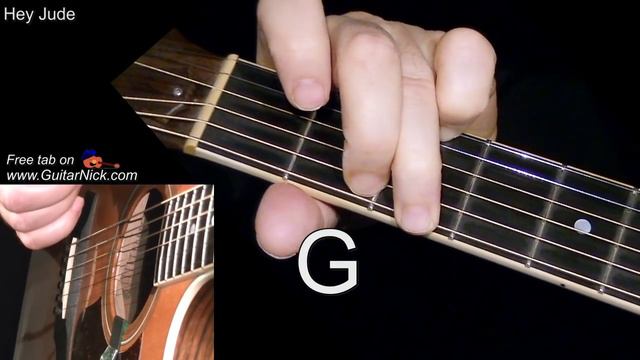 HEY JUDE: Chords + Solo + TAB! Guitar Lesson by GuitarNick смотреть онлайн