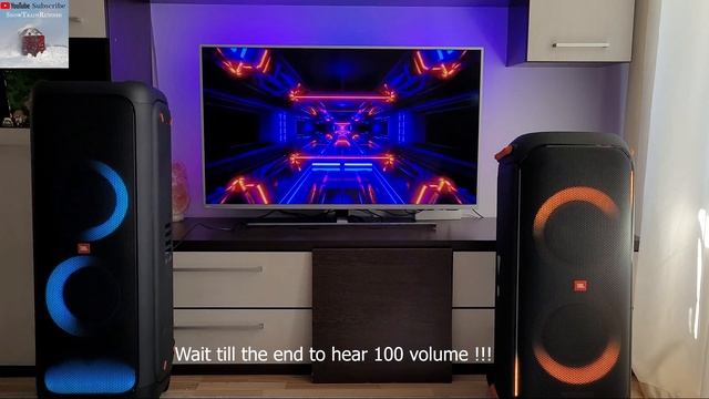 Amazing Deep Bass At 1900 Watts - #JBLPartyBox1000 Combined With #JBLPartyBox710 At 100% Volume #JB