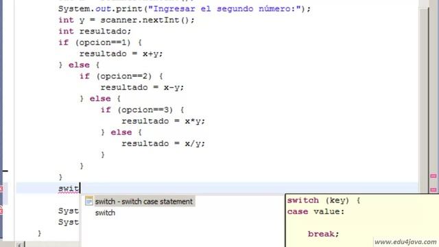 Switch sentence. Java 7 tutorial for beginners. смотреть онлайн