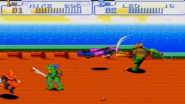 Teenage Mutant Ninja Turtles 4 Turtles in Time Прохождение смотреть онлайн