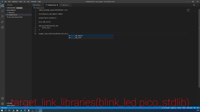How to Set Up a Project in Visual Studio Code for the Pi Pico - Blink LED смотреть онлайн