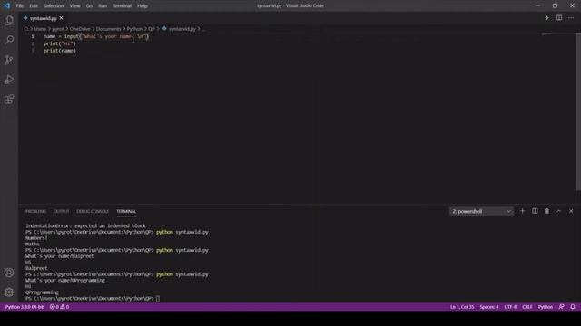 Introduction to Python | Syntax смотреть онлайн