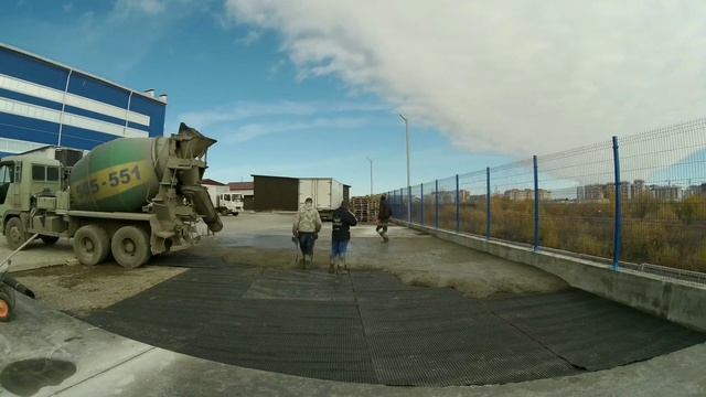 Заливка бетонной площадки в г. Благовещенск смотреть онлайн