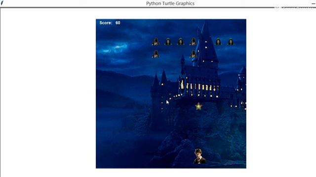 Python simple game - Harry potter theme (Using Python turtle graphics) смотреть онлайн