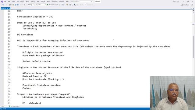 Microsoft .NET Framework - Dependency Injection - II - The Theory Part смотреть онлайн