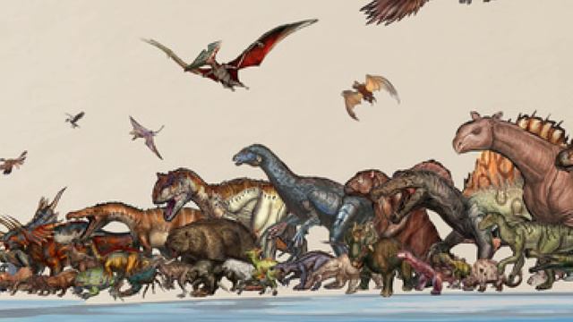 ARK Dinosaur UPDATED Size Comparisons! (ARK: Survival Evolved New Artwork) Dino Sizes Chart! смотреть онлайн