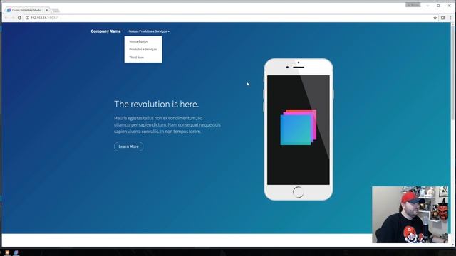 Curso Grátis Bootstrap Studio Parte 3 - Criando a Home Page do Site смотреть онлайн