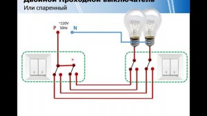 Проходной выключатель. Проходные переключатели.  Схема подключения. Основные типы