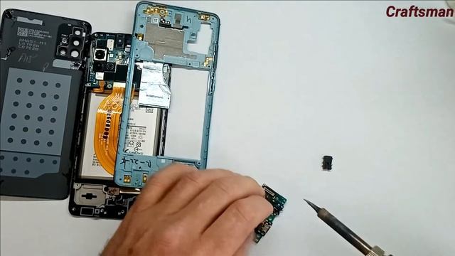 Разборка и замена разъёма наушников на Samsung A51 (sm-a515f) смотреть онлайн