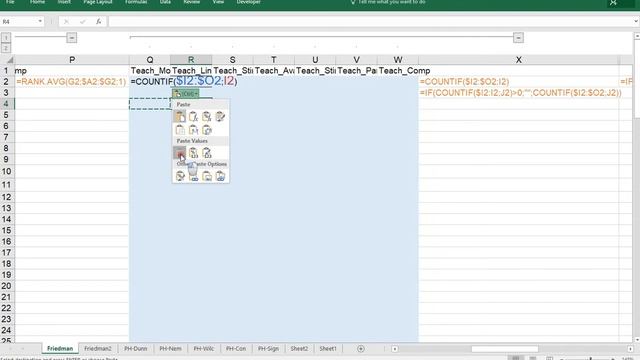 Excel - Friedman test смотреть онлайн