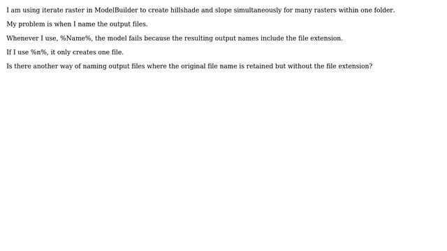 Naming output files where original file name retained without file extension using ModelBuilder... смотреть онлайн