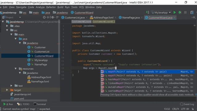Using TornadoFX Wizard from plain JavaFX смотреть онлайн