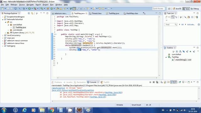 Java Collection - Fail Fast and Fail Safe Iterators смотреть онлайн