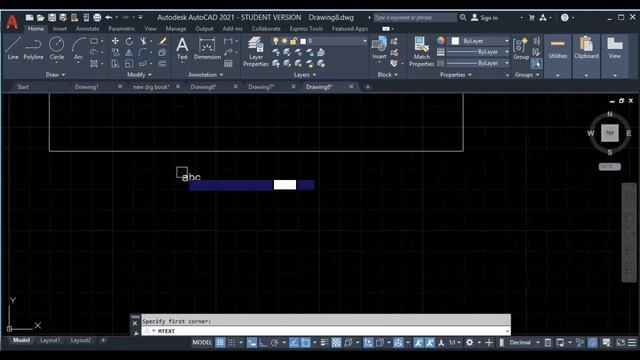 AutoCAD 2021 Tutorials Lesson-21(MULTI LINE AND SINGLE LINE TEXT) смотреть онлайн