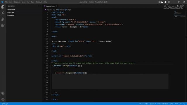 Event - KeyPress - Show Text without refresh page - Jquery смотреть онлайн