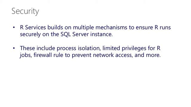 R Services FAQ SQL Server 2016 смотреть онлайн