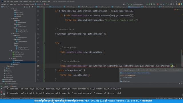 Java Full Stack Web Development - Spring Data JPA One to One Relation 6 Day 78 | MengSreang Channel смотреть онлайн