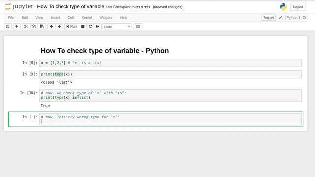 How To check type of variable - Python смотреть онлайн