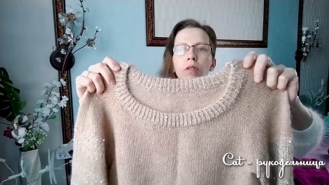 Смотрите, пряжа из Fix Price!!! Шапка из остатков и пуловер регланом снизу смотреть онлайн