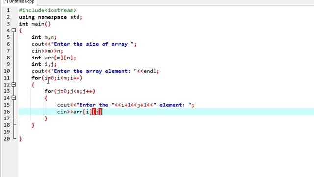 How to print two dimensional array in c++ смотреть онлайн