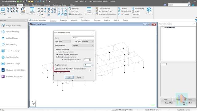 Generate Plate Mesh in STAAD: Part 3 – Advanced Plate Mesh with Parametric Model смотреть онлайн