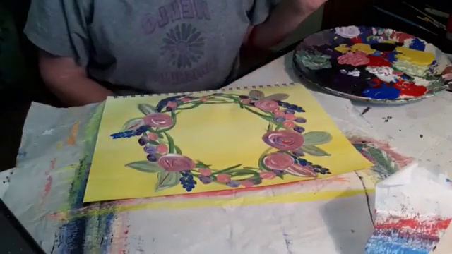 Whimsical Floral Wreath - You can paint this смотреть онлайн