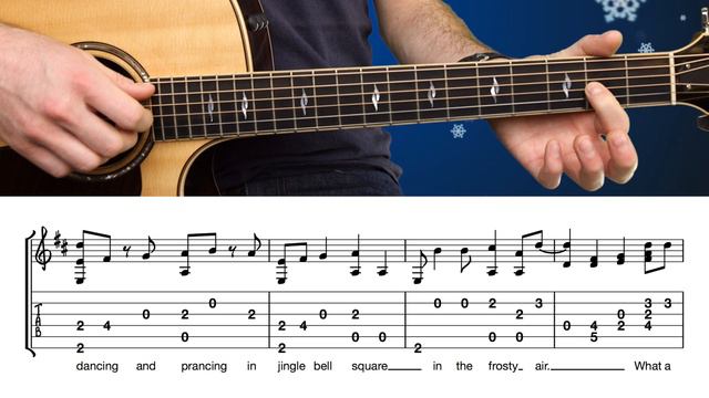 How To Play "Jingle Bell Rock" Fingerstyle [with TAB] смотреть онлайн