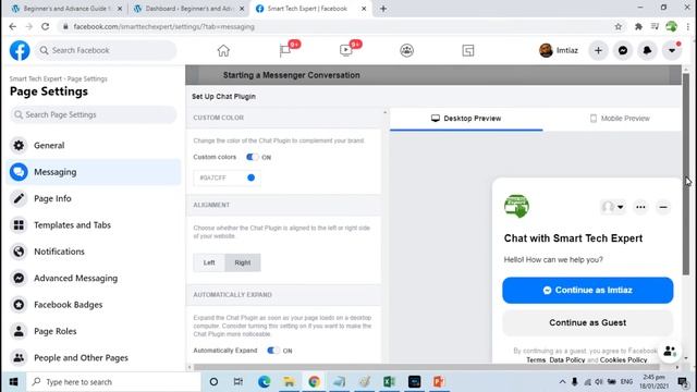 How to Add Facebook Messenger Chat Plugin in Your WordPress Website? WP Expert WordPress Part-015 смотреть онлайн