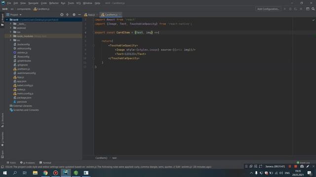 Создание приложения на react native cli, без expo. Для новичков, урок 1 смотреть онлайн
