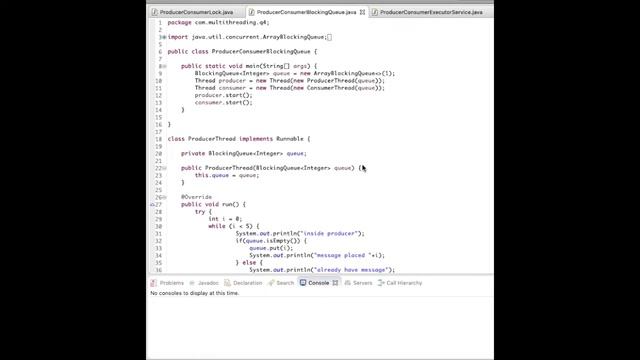 Java multithreading | producer consumer with locks | blocking queue example | Executor framework смотреть онлайн
