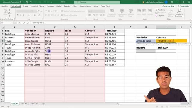 Fórmula PROCV [10 Fórmulas Mais Cobradas de Excel no Mercado de Trabalho - Aula 1] смотреть онлайн