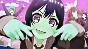 Аниме тян танцуют перед экраном 1 Hours