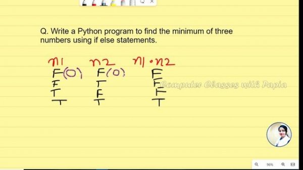 Python program to find smallest number | Find minimum of three numbers | python coding