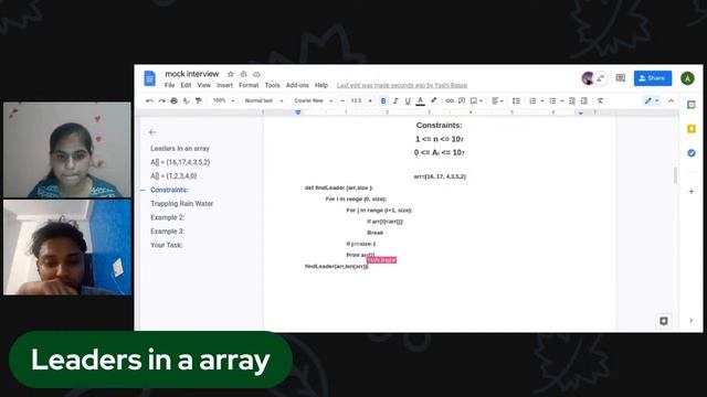 Live Mock Interview | DSA-Based Coding Round смотреть онлайн