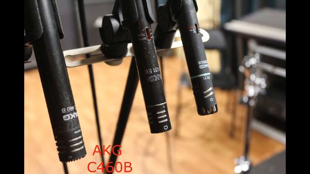 3 AKG condenser cardioid microphone Hi-Hat compare C391B C451B C460B смотреть онлайн