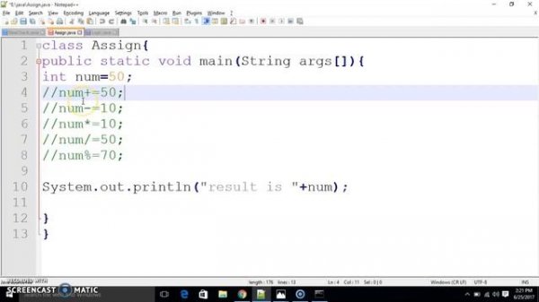binary operator in java #3 part 1