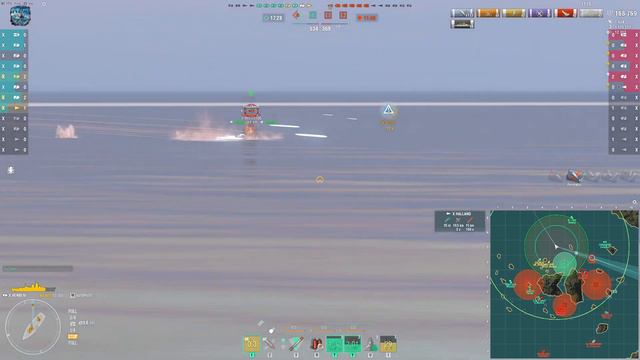 Cruiser Henri IV on map Two Brothers, 309k damage - World of Warships смотреть онлайн
