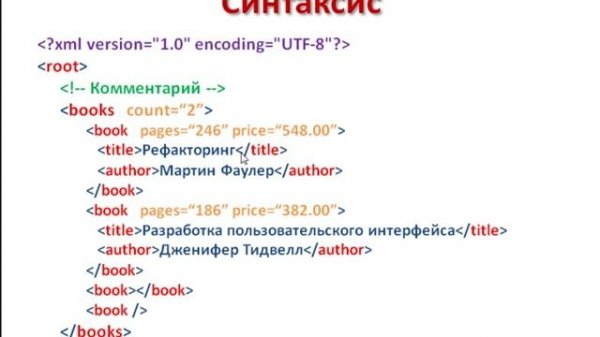 Что такое XML? Часть 1