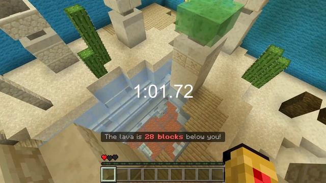 Attempting to Speedrun Rising Lava Parkour | Minecraft Bedrock Gameplay смотреть онлайн