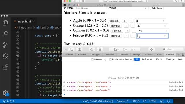 13 Shopping cart update items смотреть онлайн