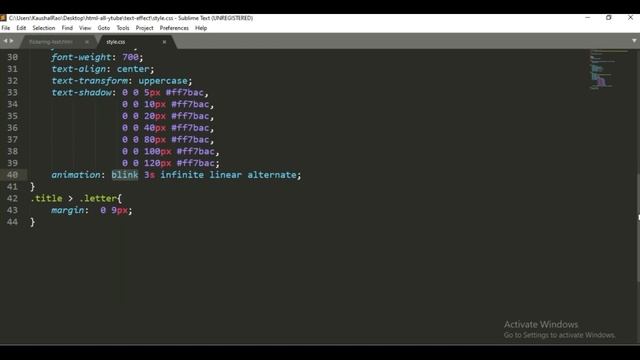 CSS flicker text | CSS flicker animation | Blinking text effect CSS | CSS text animation смотреть онлайн
